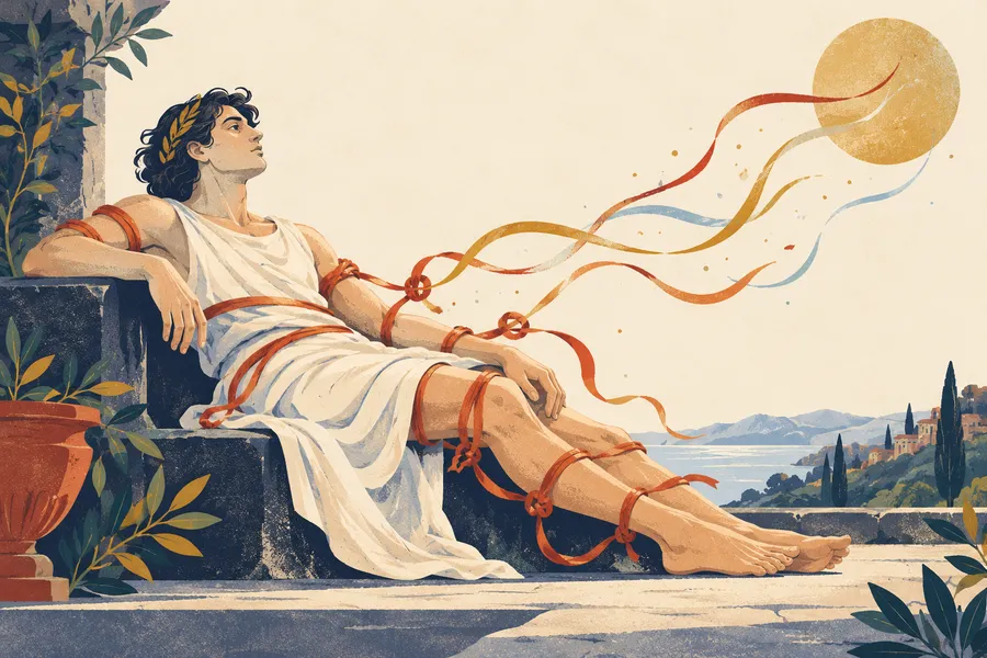 paralysis の語源のイメージ:体の力がほどけて動かない