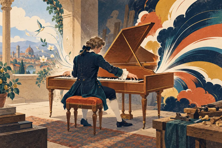 piano の語源のイメージ：弱くも強くも鳴る