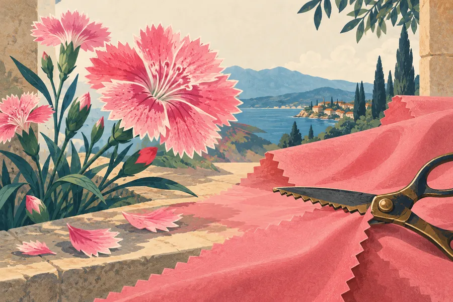 pink の語源のイメージ：ナデシコの花の色