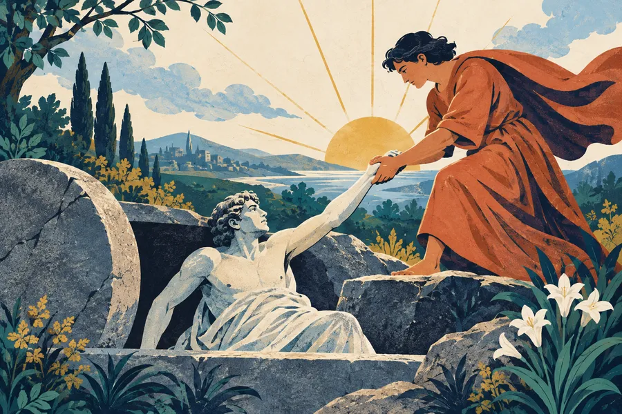 resurrect の語源のイメージ:もう一度立ち上がらせる