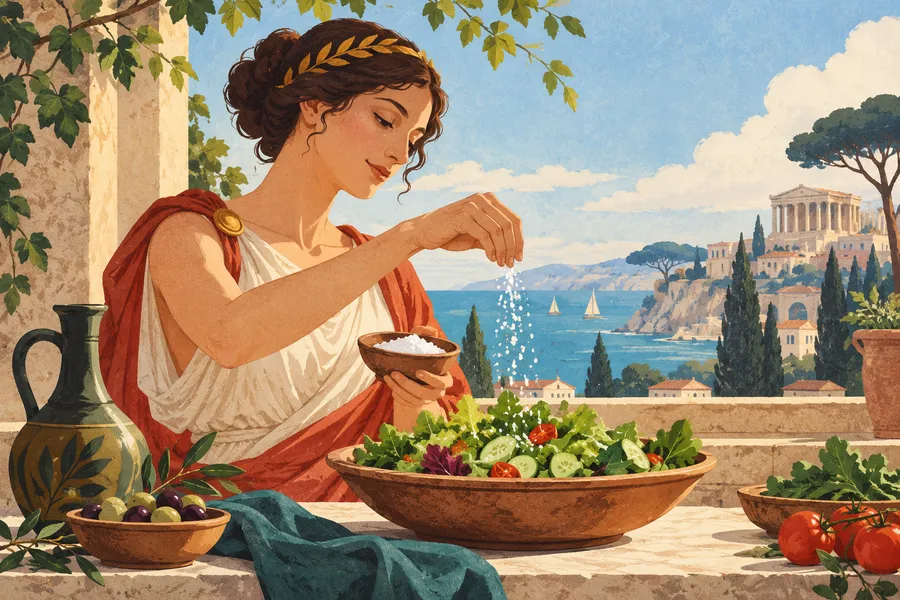 salad の語源のイメージ:塩で味つけした料理