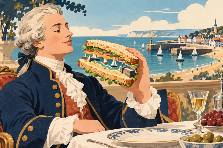 sandwich の語源のイメージ:伯爵の名を持つはさみパン