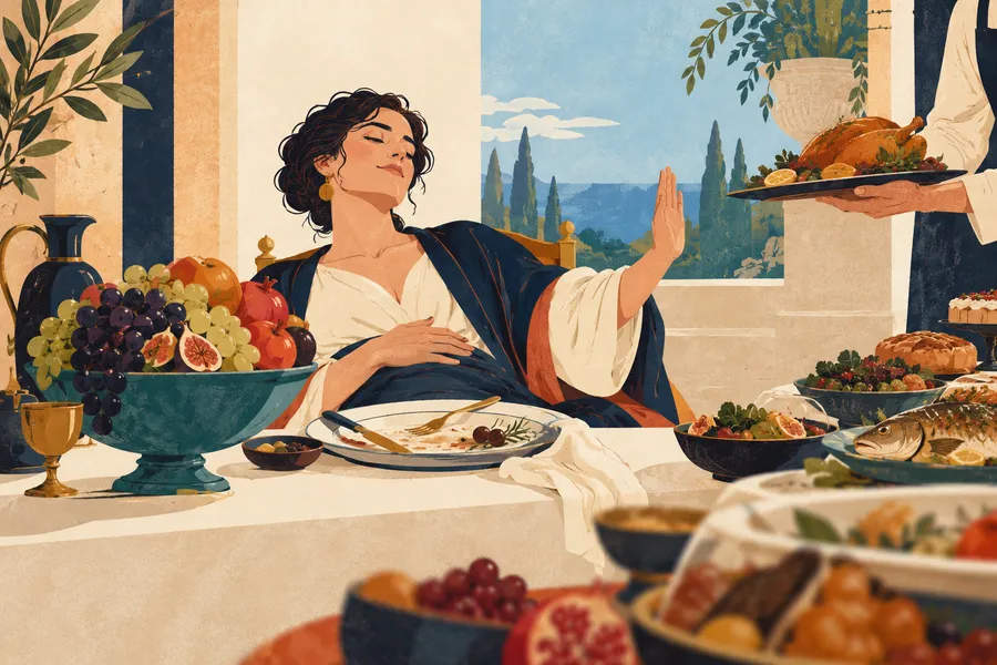 satiety の語源のイメージ:もう十分という感覚