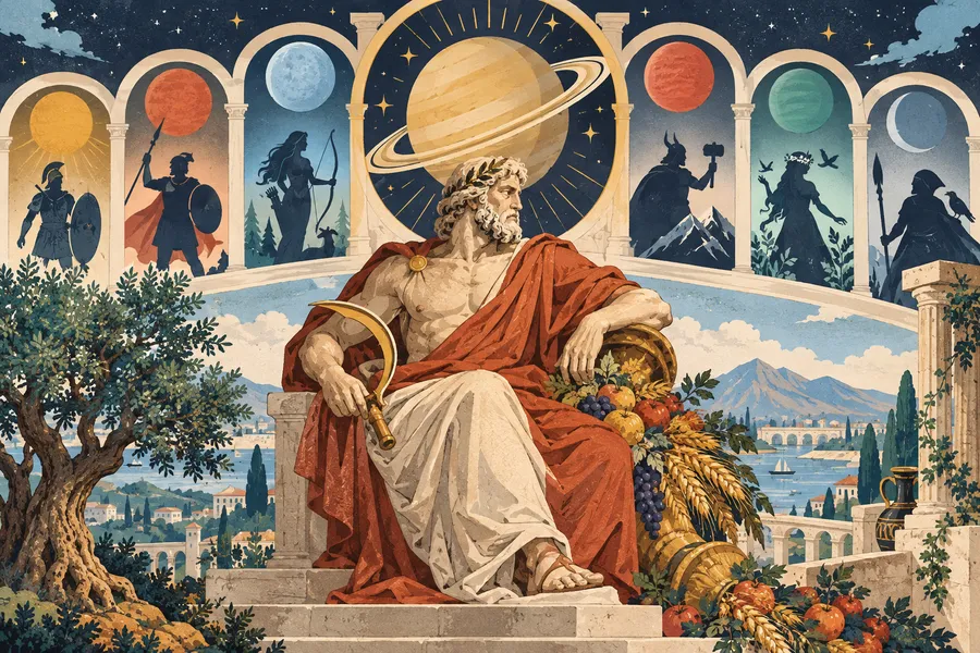 Saturday の語源のイメージ:土星の神の日