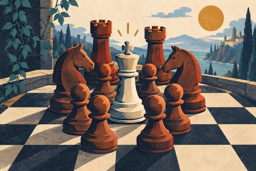 stalemate の語源のイメージ：王手なしで動けない