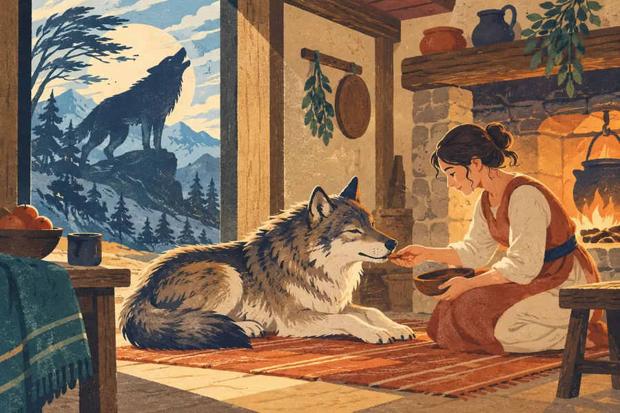tame の語源のイメージ：家の中で飼いならす