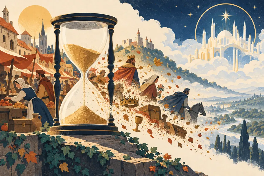 temporal の語源のイメージ：時とともに過ぎ去る