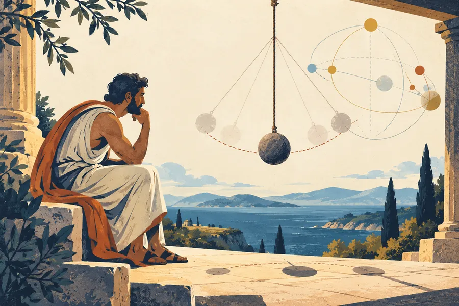 theoretical の語源のイメージ：じっと眺めて考えた