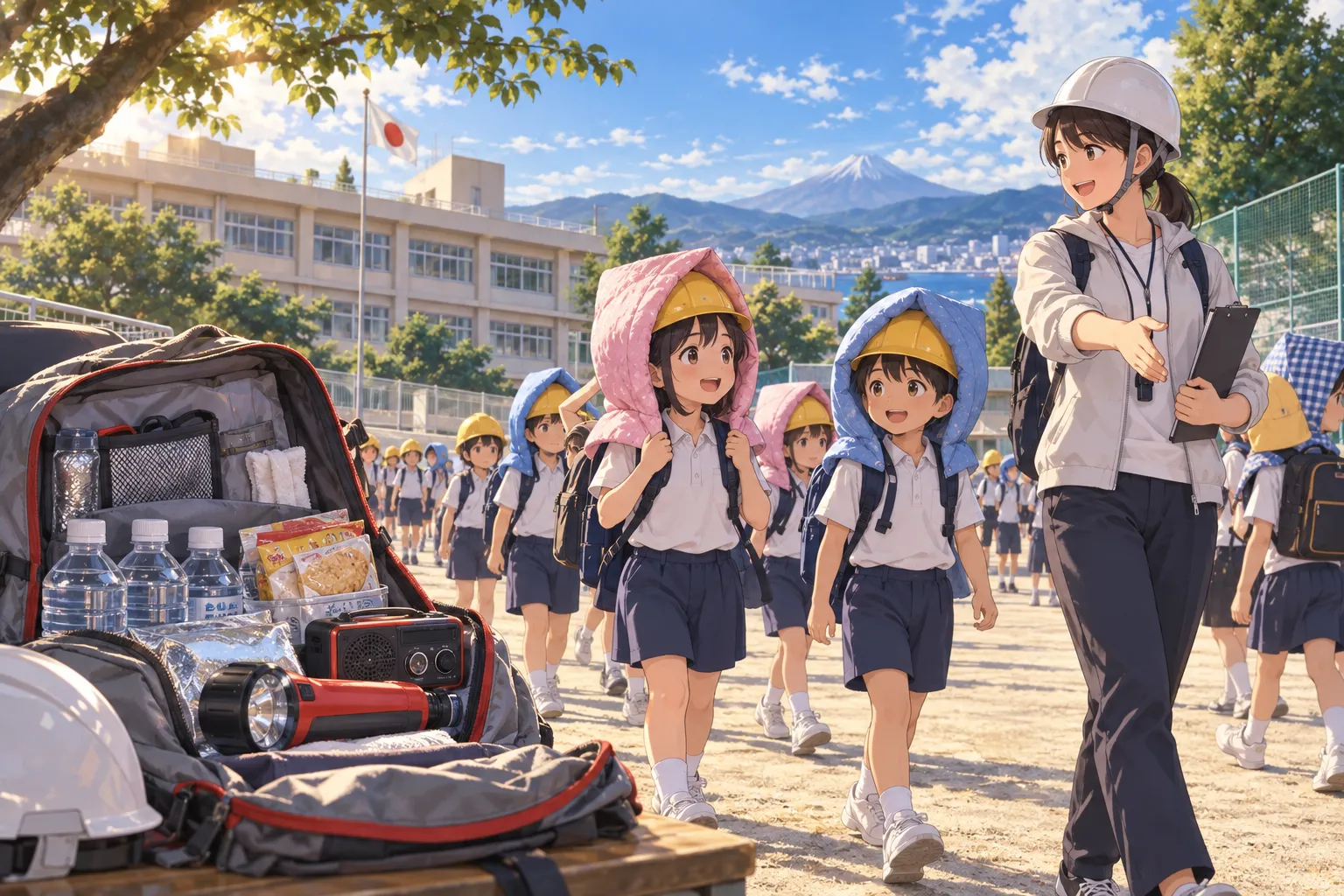 防災の日（9月1日）（Disaster Prevention Day）のイラスト