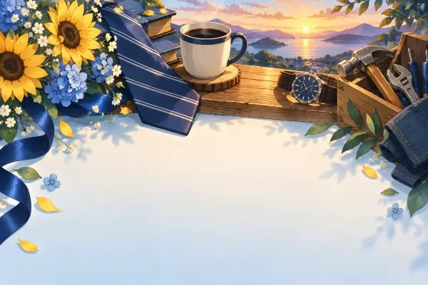 父の日のカードのデザイン