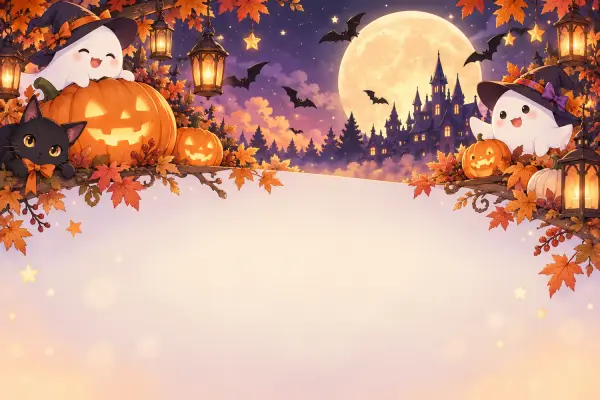 ハロウィンのカードのデザイン