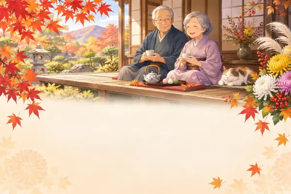 敬老の日のカードのデザイン