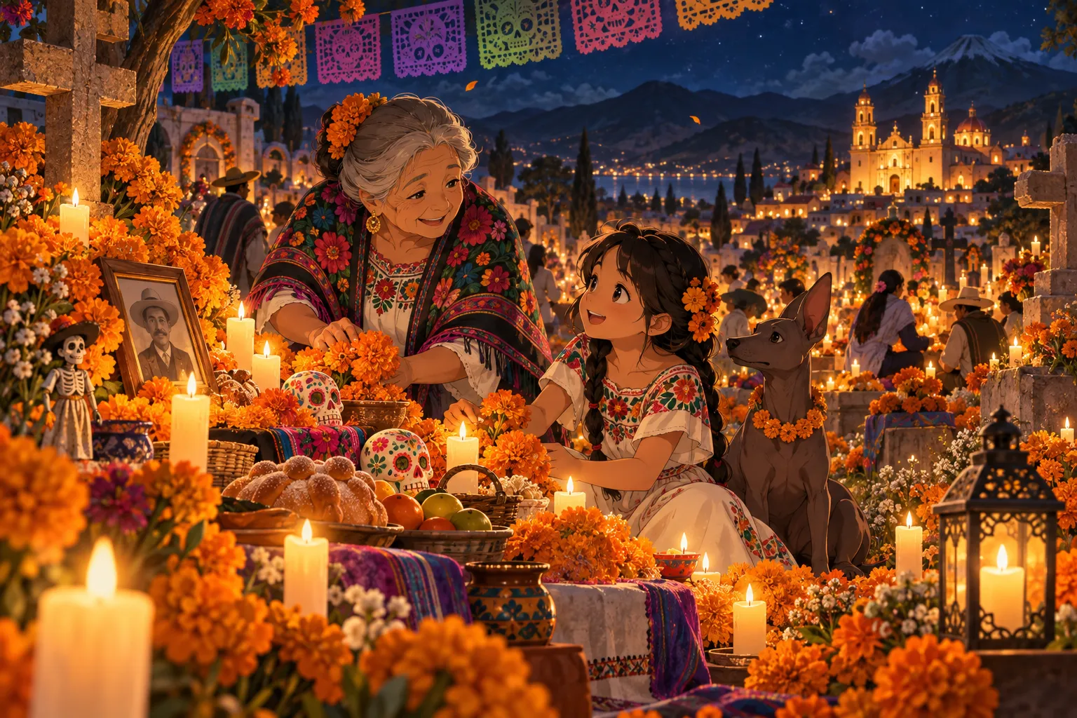死者の日（ディア・デ・ムエルトス）（Day of the Dead）のイラスト