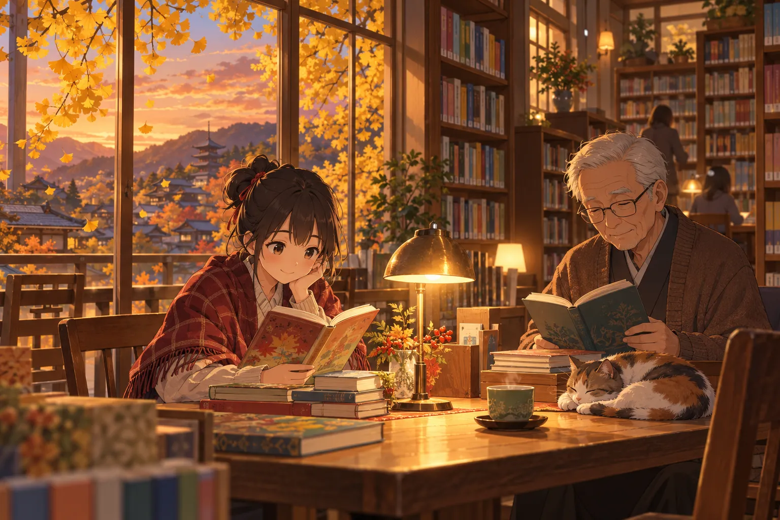 読書週間(Book Week in Japan (Dokusho Shukan))のイラスト