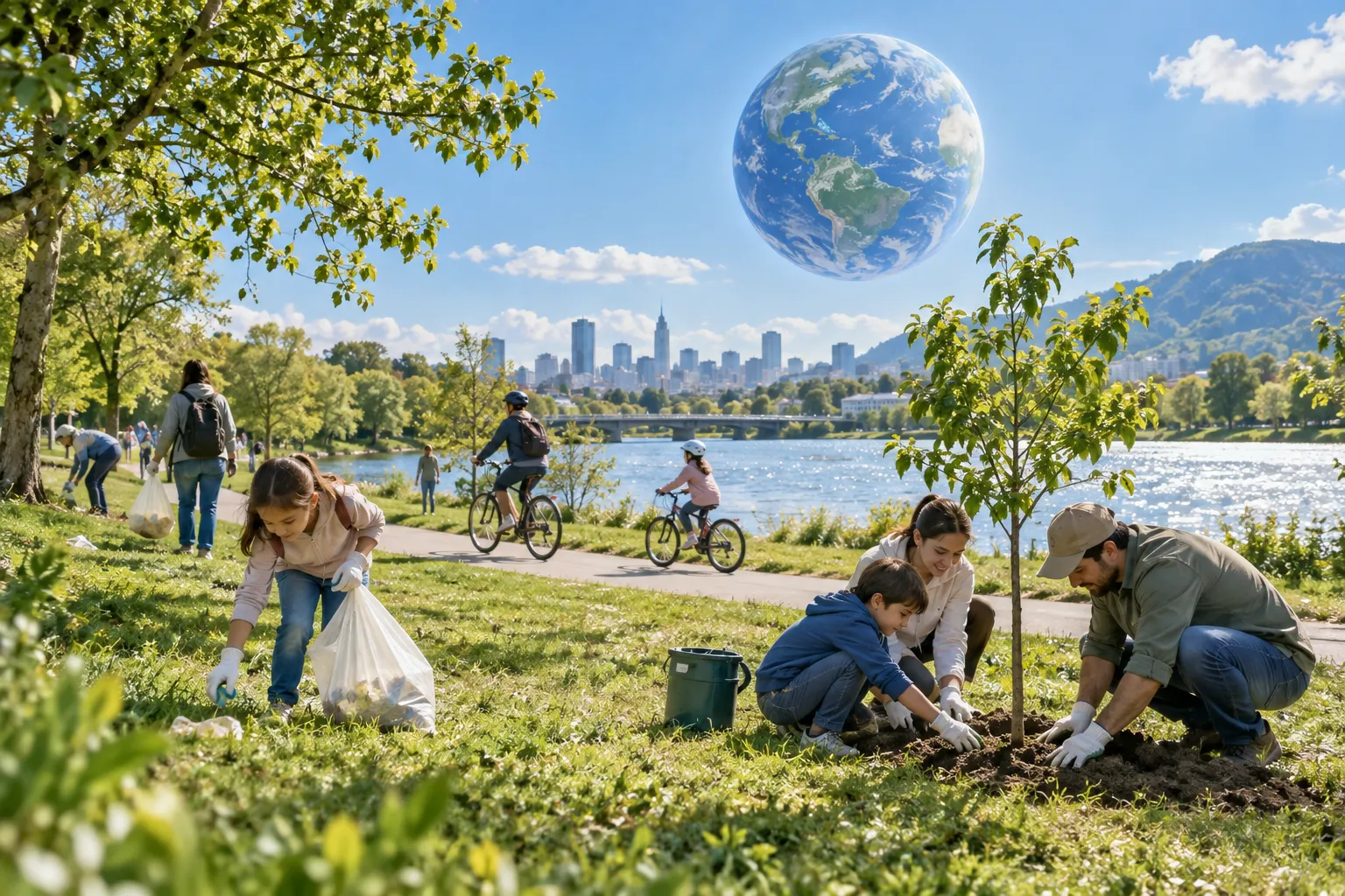 アースデー（地球の日）（Earth Day）の風景