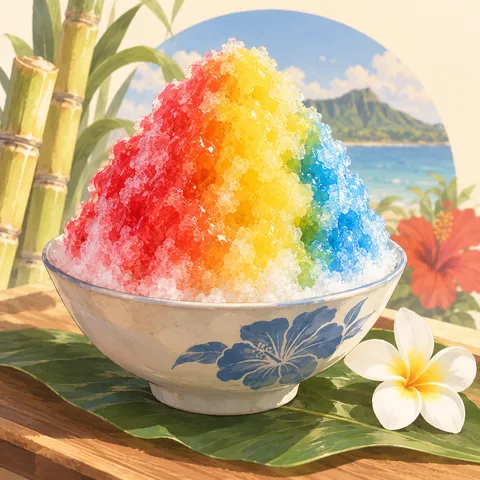 シェイブアイス(shave ice)のイラスト