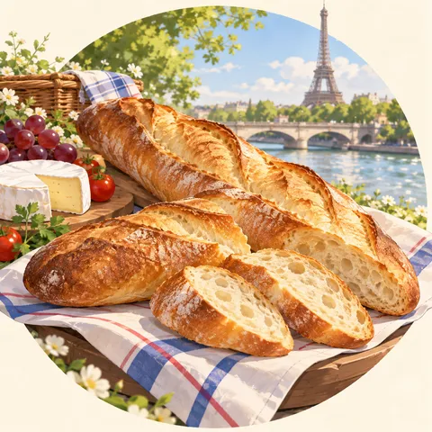 バゲット(baguette)のイラスト
