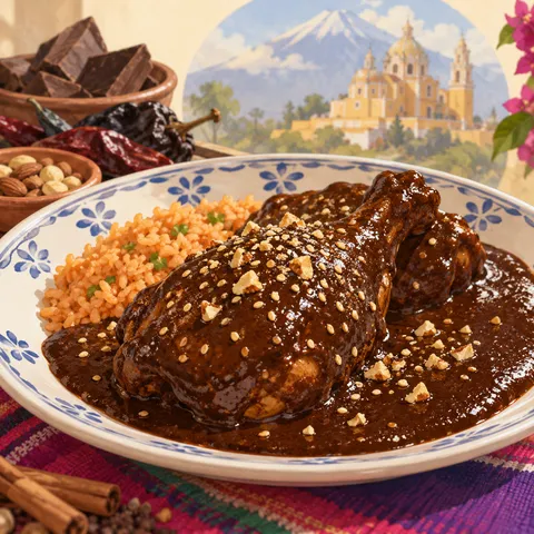 モレ・ポブラノ(mole poblano)のイラスト