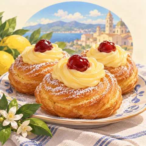 ゼッポレ(zeppole)のイラスト