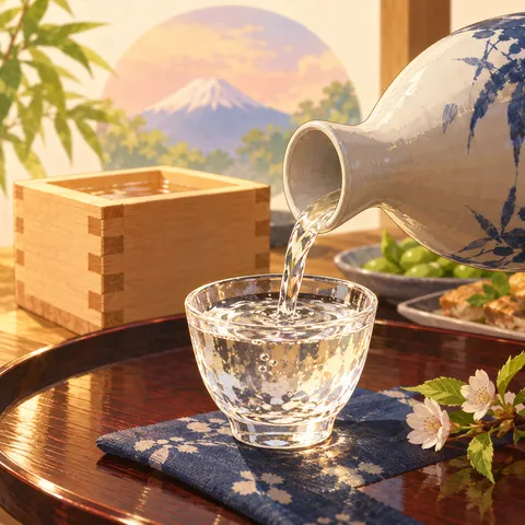 日本酒・お酒(sake)のイラスト