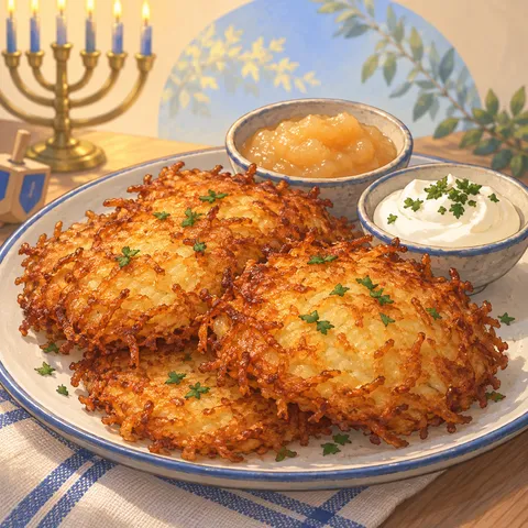 ラトケ(latkes)のイラスト