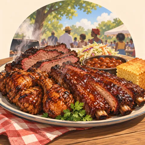 バーベキュー(barbecue)のイラスト