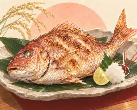 鯛(sea bream)のイラスト