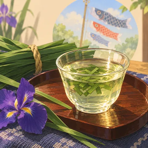 菖蒲酒(shobu sake)のイラスト