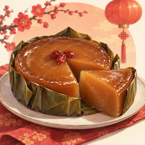 年糕(ニェンガオ)(nian gao)のイラスト