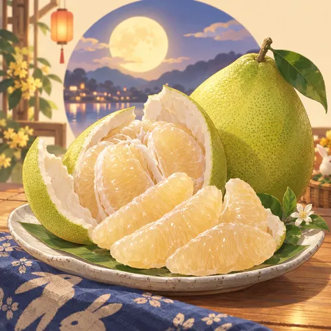 文旦(ブンタン)(pomelo)のイラスト