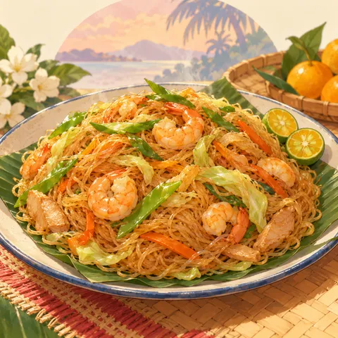 パンシット(pancit)のイラスト