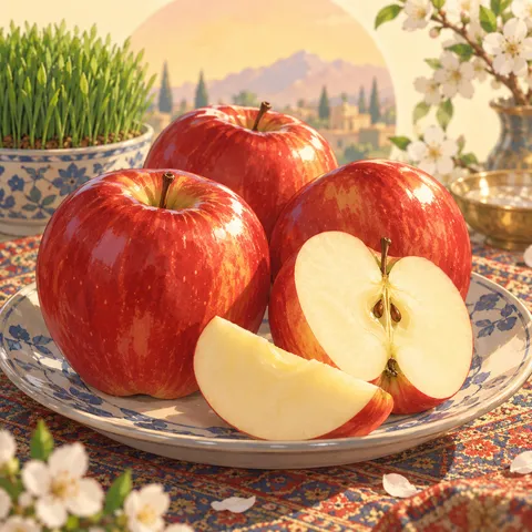 リンゴ(スィーブ)(apple)のイラスト