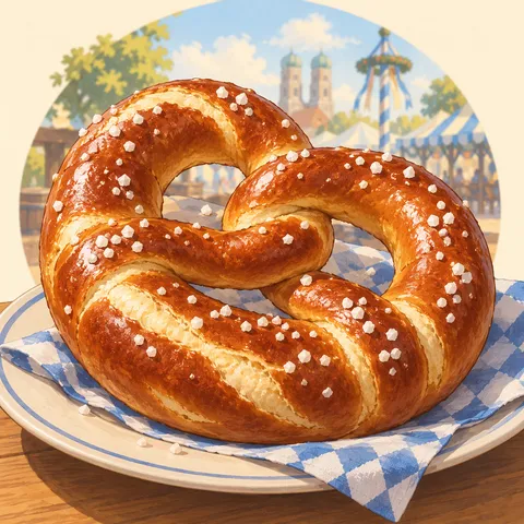 プレッツェル(ブレーツェン)(pretzel (Brezn))のイラスト