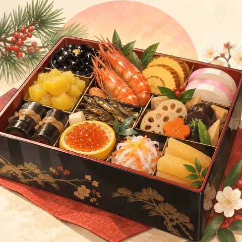 おせち料理(osechi)のイラスト