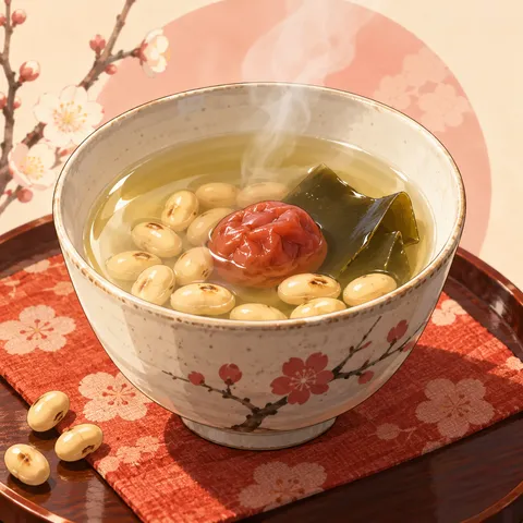 福茶(fuku-cha (lucky tea))のイラスト