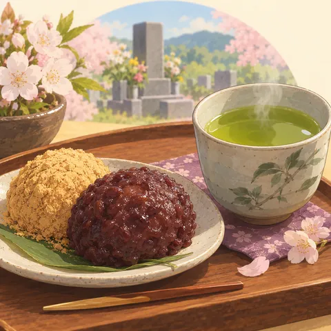 お茶(green tea)のイラスト