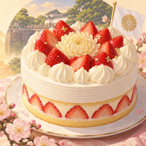 バースデーケーキ(birthday cake)のイラスト