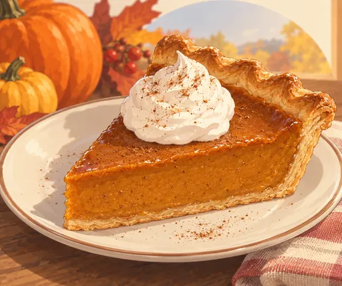 パンプキンパイ(pumpkin pie)のイラスト