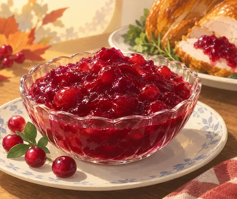 クランベリーソース(cranberry sauce)のイラスト