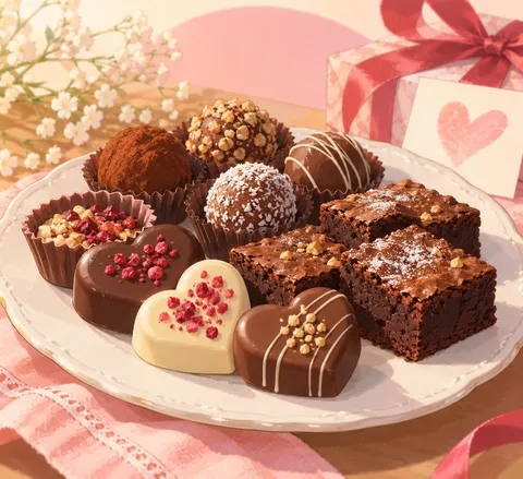 手作りチョコ(homemade chocolate)のイラスト