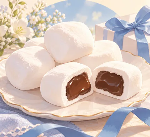 マシュマロ(marshmallows)のイラスト