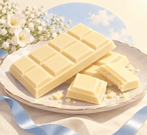 ホワイトチョコレート(white chocolate)のイラスト