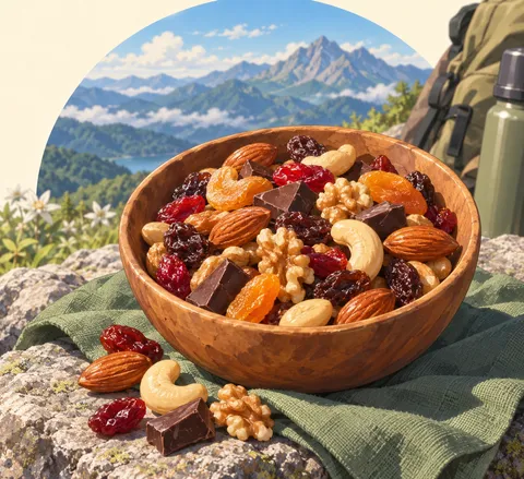 行動食(trail snacks)のイラスト