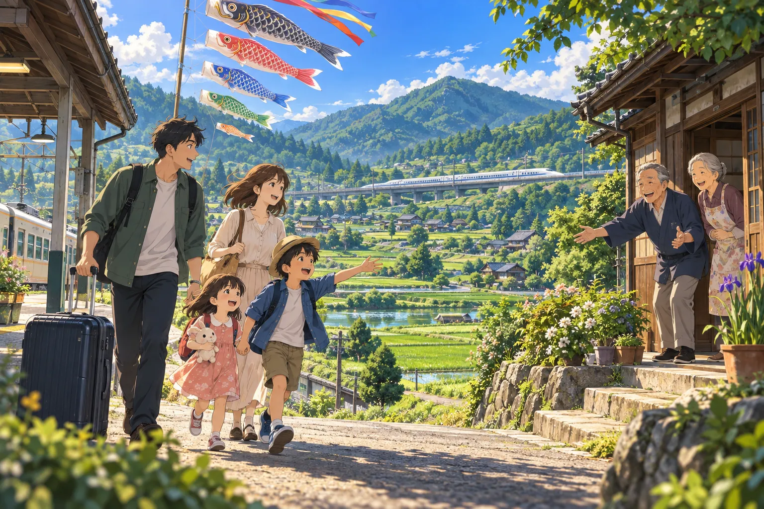 ゴールデンウィーク(Golden Week)のイラスト