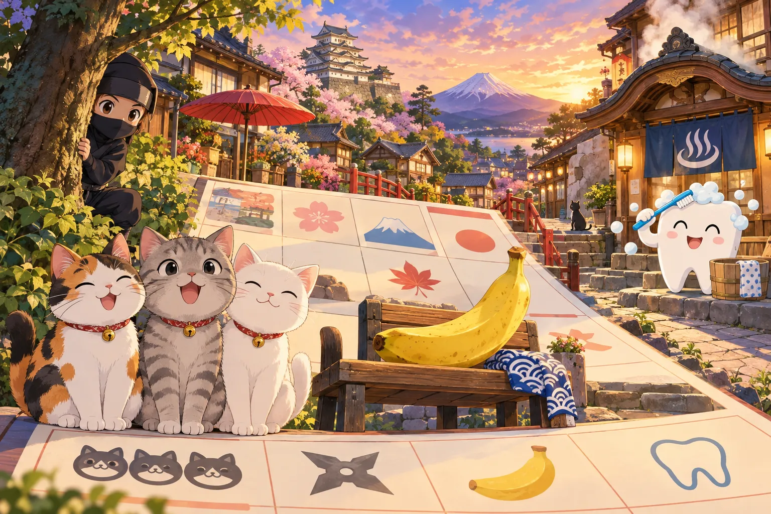 語呂合わせ記念日ずかん（日本の変わった記念日）（Japan's Pun Days (Goroawase Anniversaries)）のイラスト
