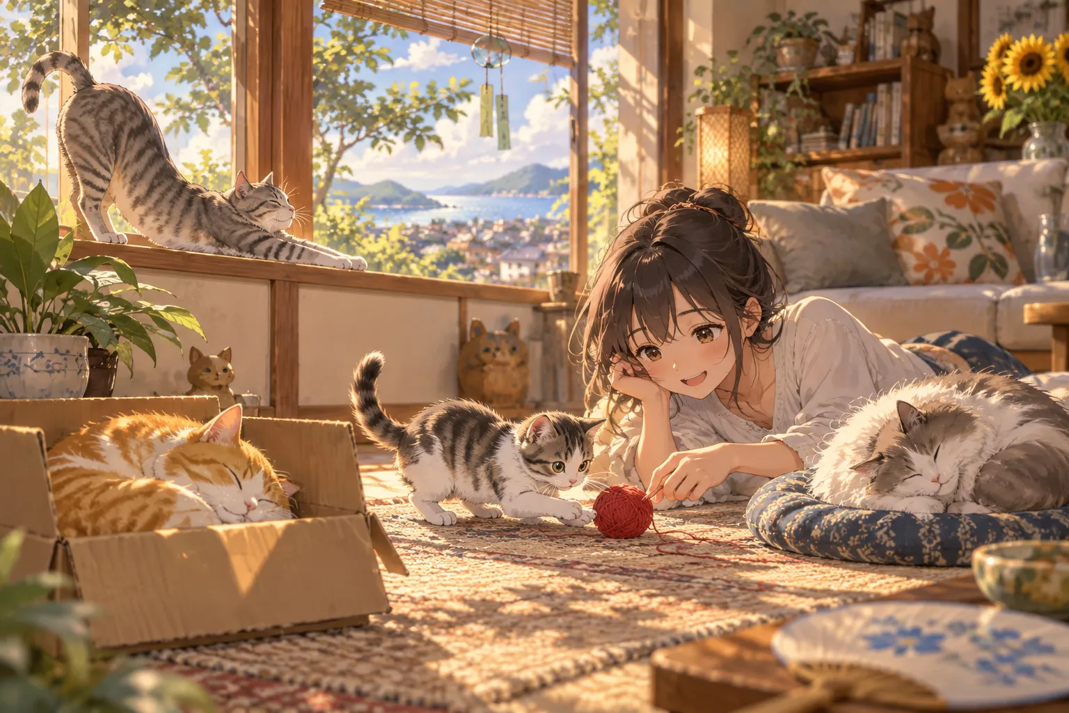 国際ネコの日（International Cat Day）のイラスト