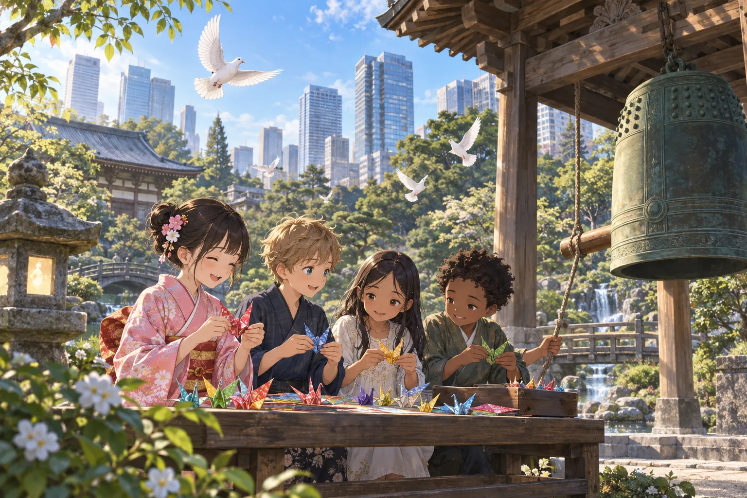 国際平和デー（International Day of Peace）のイラスト