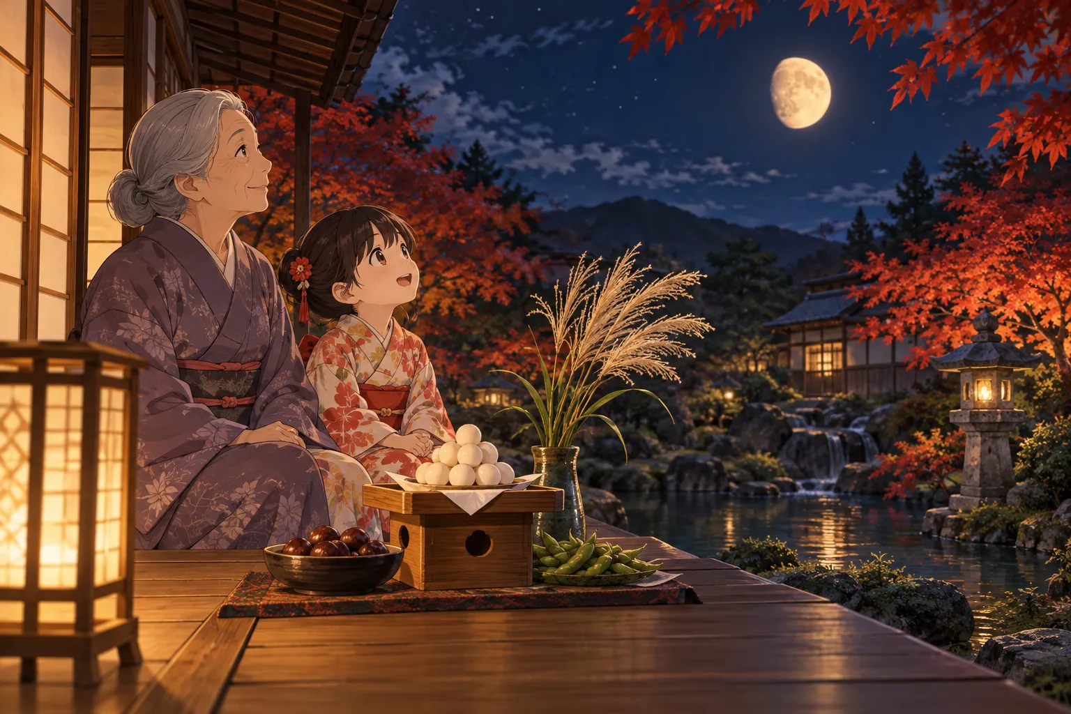 十三夜(Jusanya (The 13th Night Moon))のイラスト