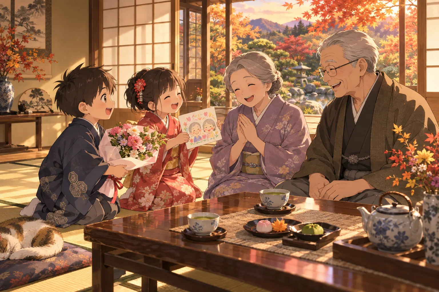 敬老の日(Respect for the Aged Day)のイラスト