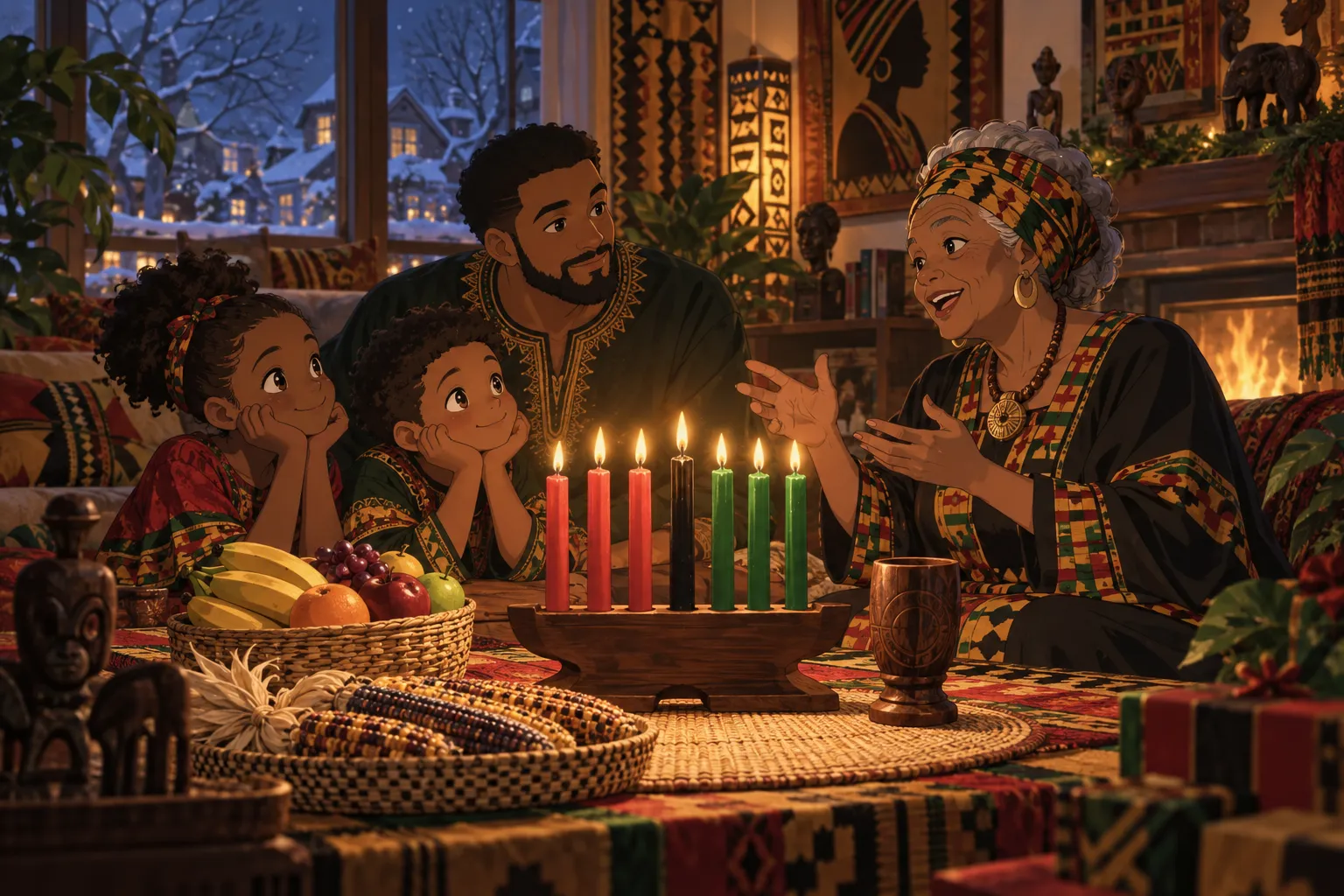 クワンザ(Kwanzaa)のイラスト